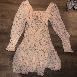 Seager Smocked Long Sleeve Dress